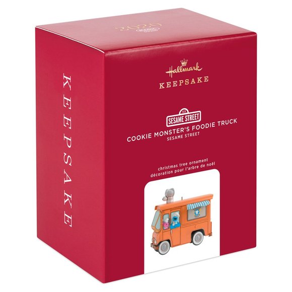 New! Cookie Monster's Foodie Truck Hallmark Keepsake Ornament 2020 Sesame Street - Picture 1 of 5